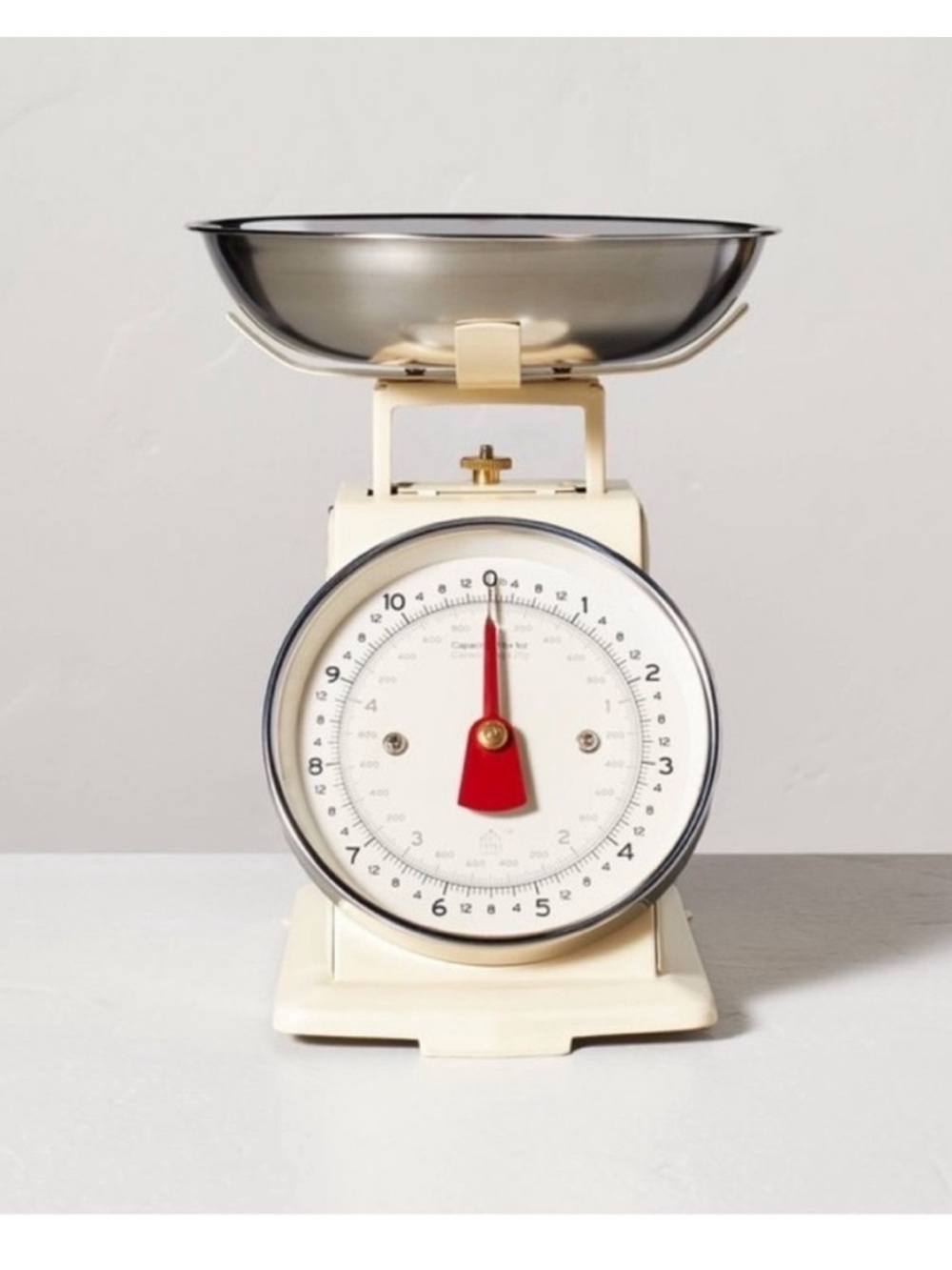 Hearth & Hand with Magnolia 11lb Stainless Steel Kitchen Scale Ivory